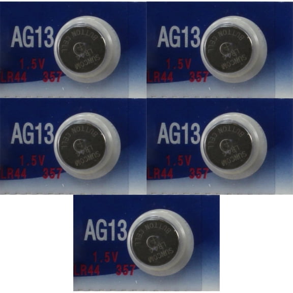 (5) AG13 LR44 L1154 357 A76 BATTERY