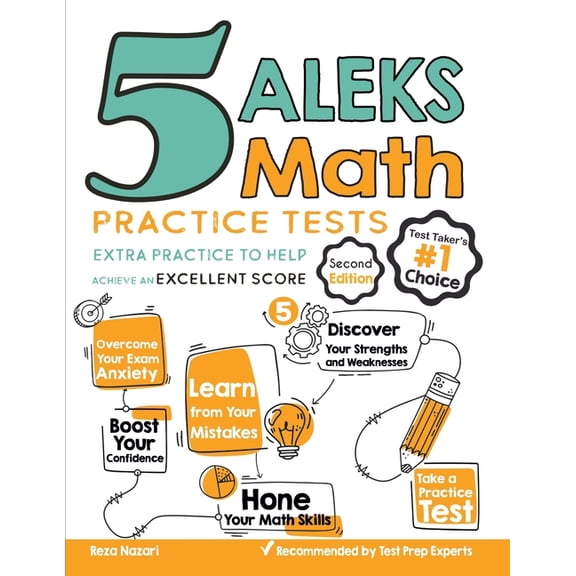 5 ALEKS Math Practice Tests: Extra Practice to Help Achieve an Excellent Score (Paperback)