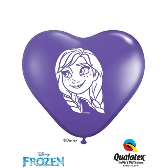 5" ANNA FROZEN Latex Birthday Balloon Party Supplies Decorations Balloon - Pack of 6