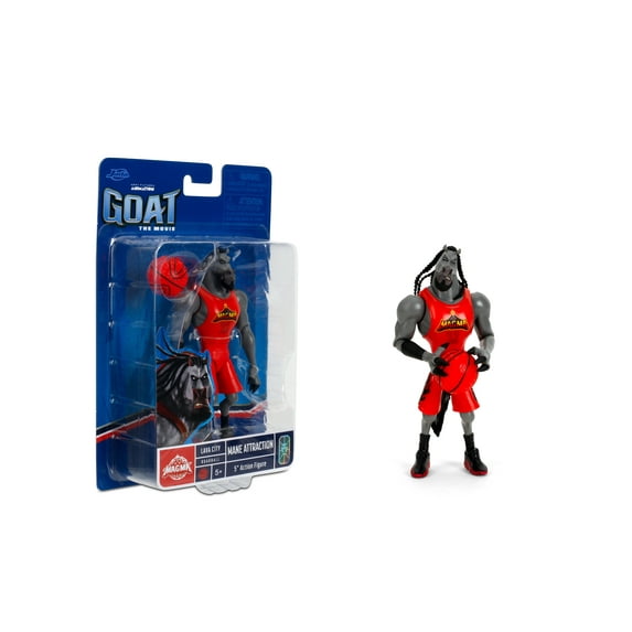 Jada GOAT The Movie Mane Attraction Action Figure – 5” Scale Collectible with Roarball Accessory 5.5” Figure by Jada Toys