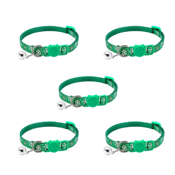 5 Adjustable Pet Collars for Cats and Dogs Polypropylene Fibre Soft and Comfortable for Multiple Festivals