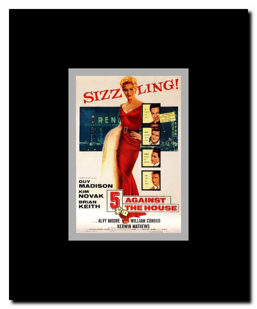 5 Against the House Framed Movie Poster