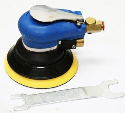 5" Air Operated Power Orbital Palm Dual Action D/A Auto Body Wood Sander Tool