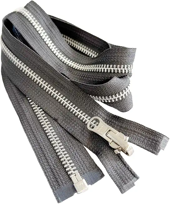 One Way -- YKK® #5 --- Aluminum Jacket Zipper -- Various Sizes --- Par – Blanks for Crafters