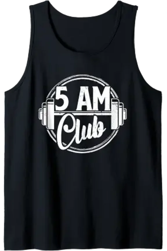 5 Am Gym Club Tank Top Size S-3XL