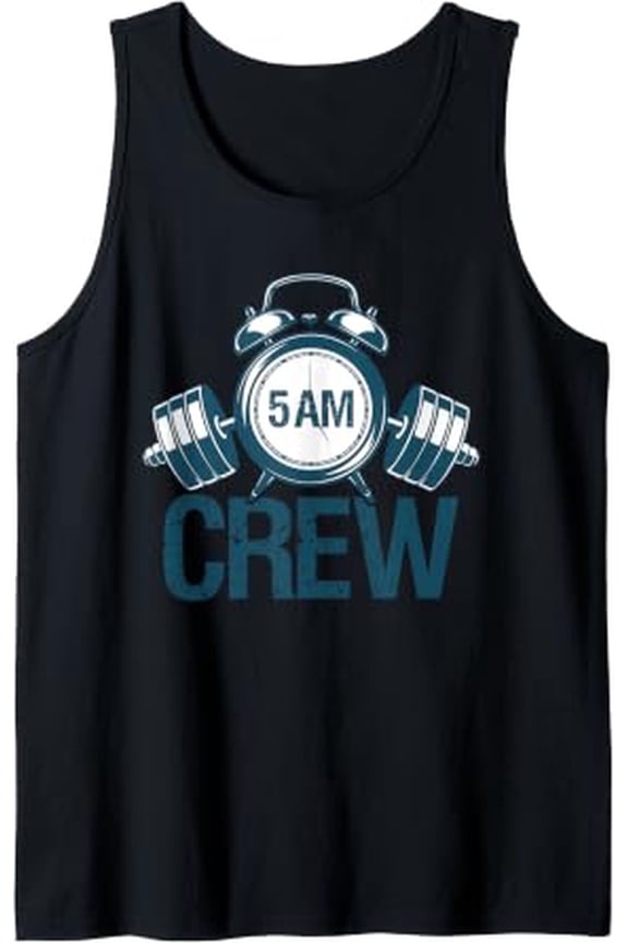 5 Am Gym Crew Tank Top Size S-3XL