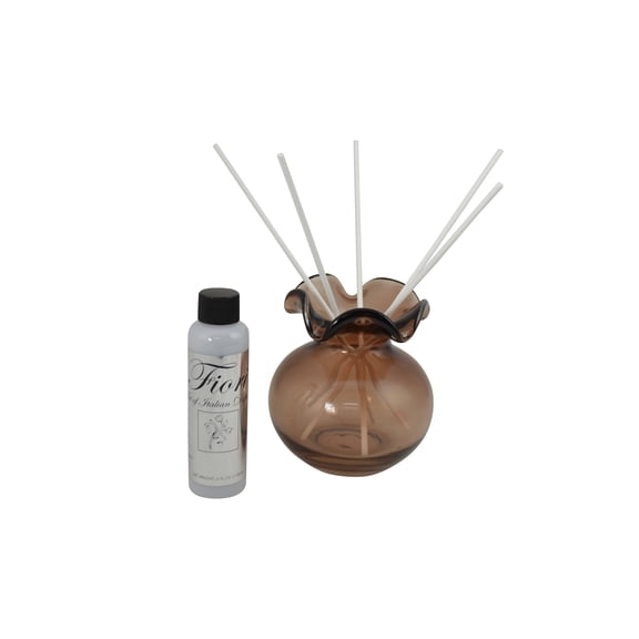 5" Amber Glass Vase Aroma Diffuser