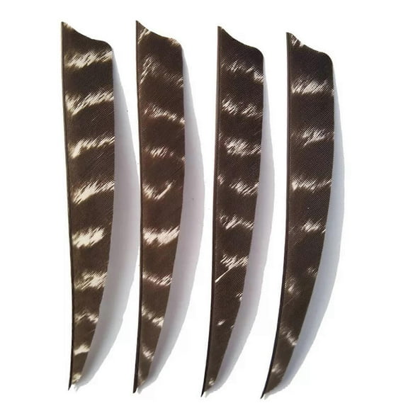 5" Archery Arrow Feather Natural Fletching Turkey Fletches Bow Arrow Left/Right (30pcs)