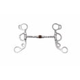 thumbnail image 1 of 5" Argentine Comfort Jointed Copper Roller Mouth Short Shank Snaffle Bit 35664B, 1 of 5