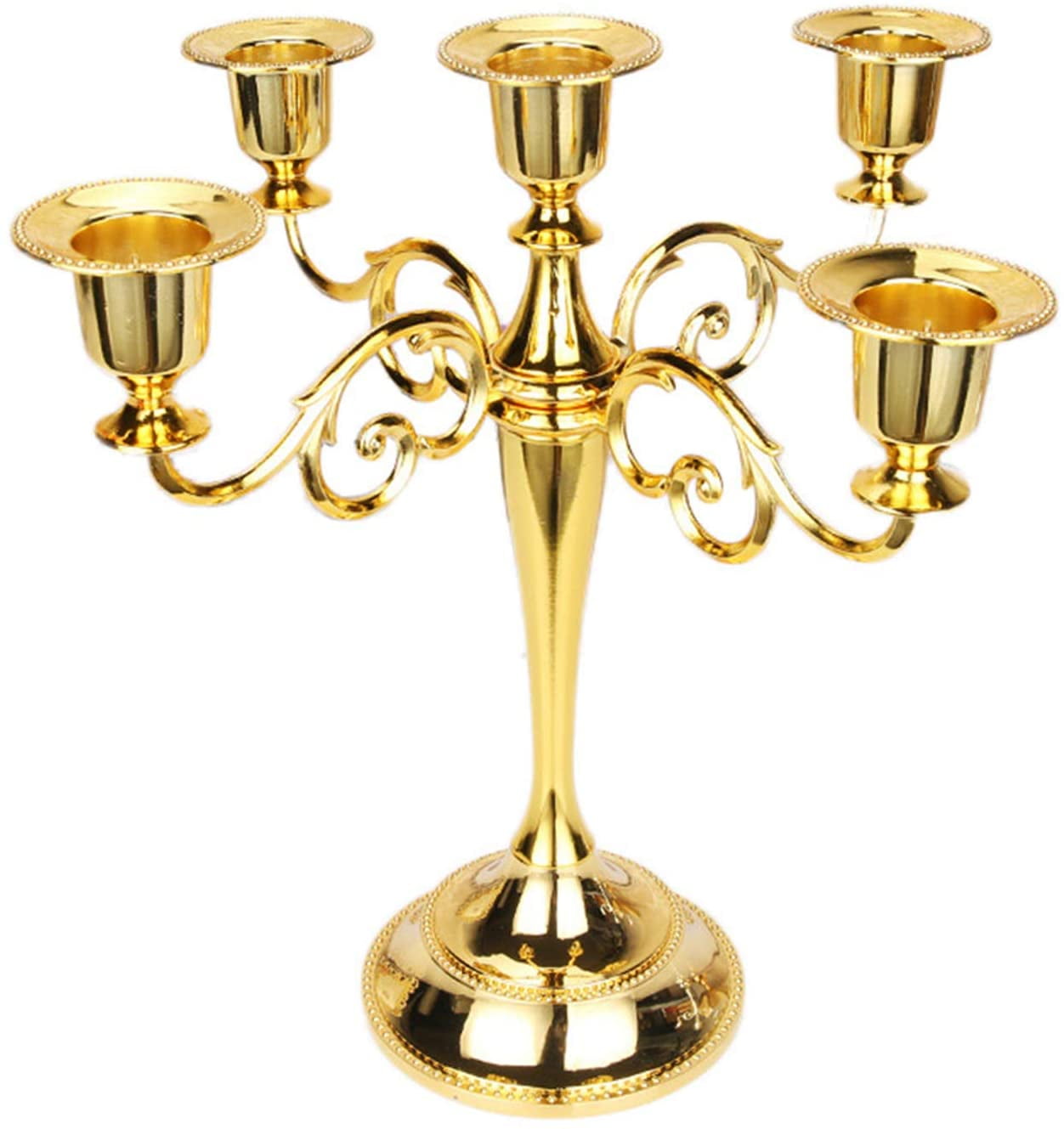 5 Arm Candlestick Gold Vintage Candlestick Candlestick Metal Decorative