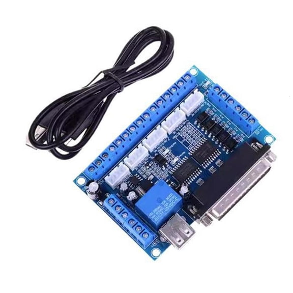 5 Axises Steppers Motor Driver CNCs Interfaces Adapters Breakouts Board Mach3 Application