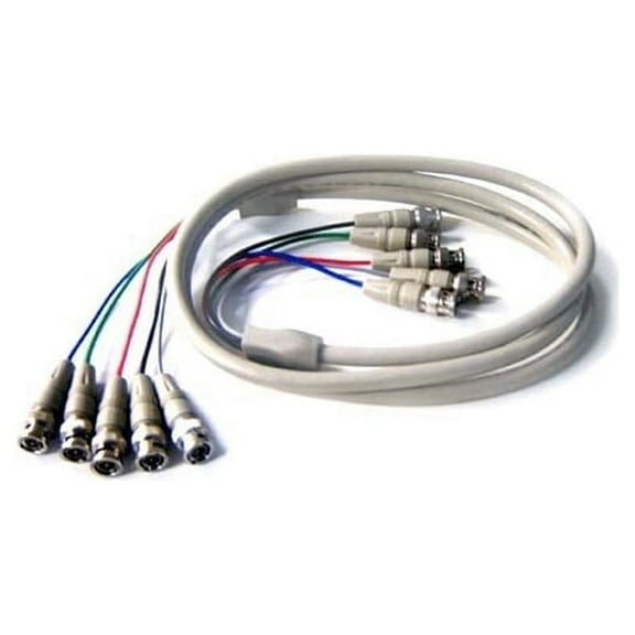 5 BNC to 5BNC RGBHV High Resolution Video Cable - 6FT