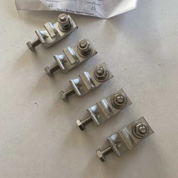 (5) BURNDY WEEB-LUG-6.7 AS Grounding Lug Electrical Equipment Bond