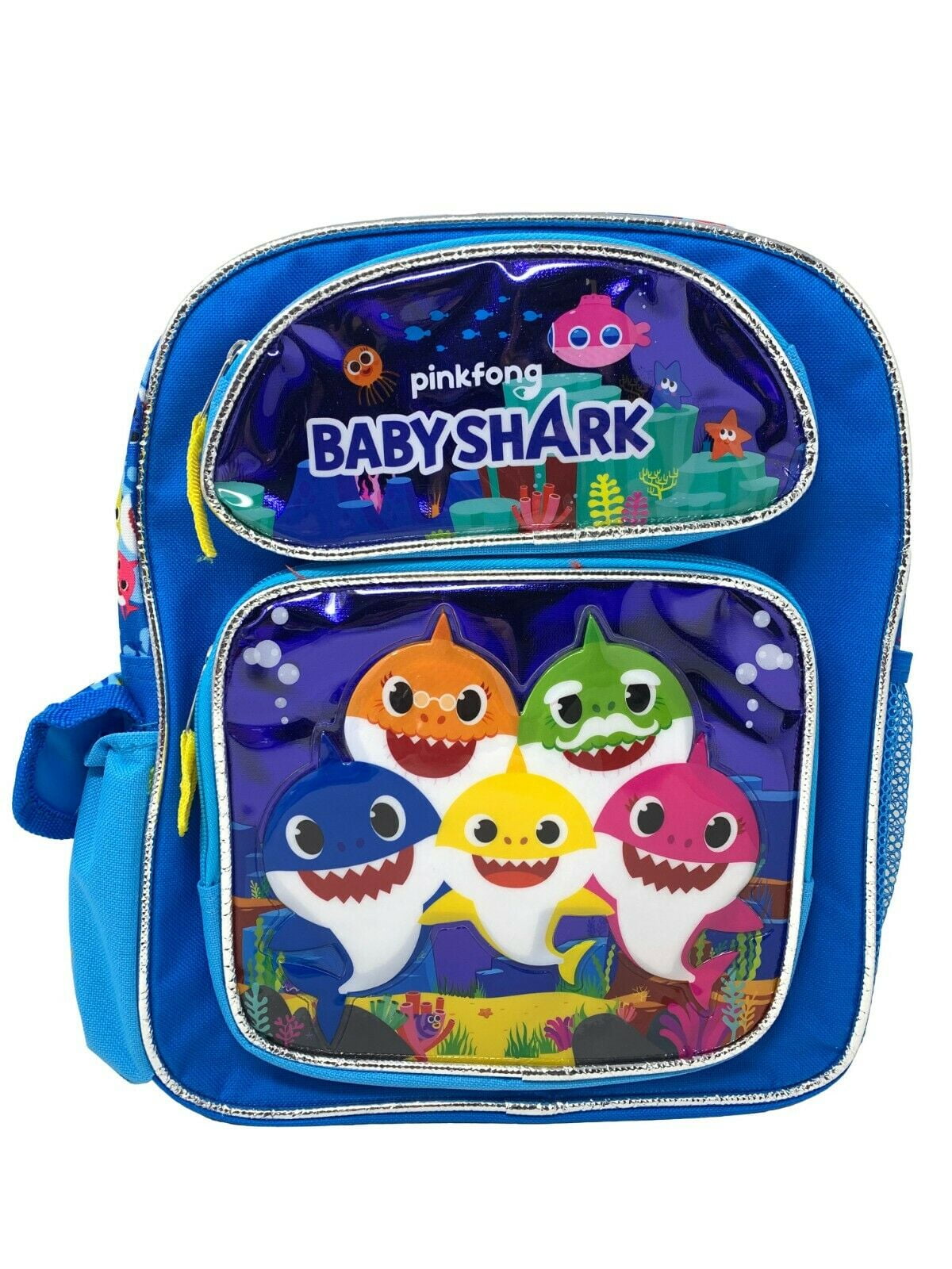 baby shark blue children's mini backpack with adjustable straps Baby Shark - Brandclub