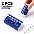 thumbnail image 1 of Under $5! Exclusive Gift 2 Pack 2B Plastic Eraser, Large White Erasers For, Goma De Borrar Pencil Eraser For Drawing Sketching Art Study Supplies, 3083, 1 of 9