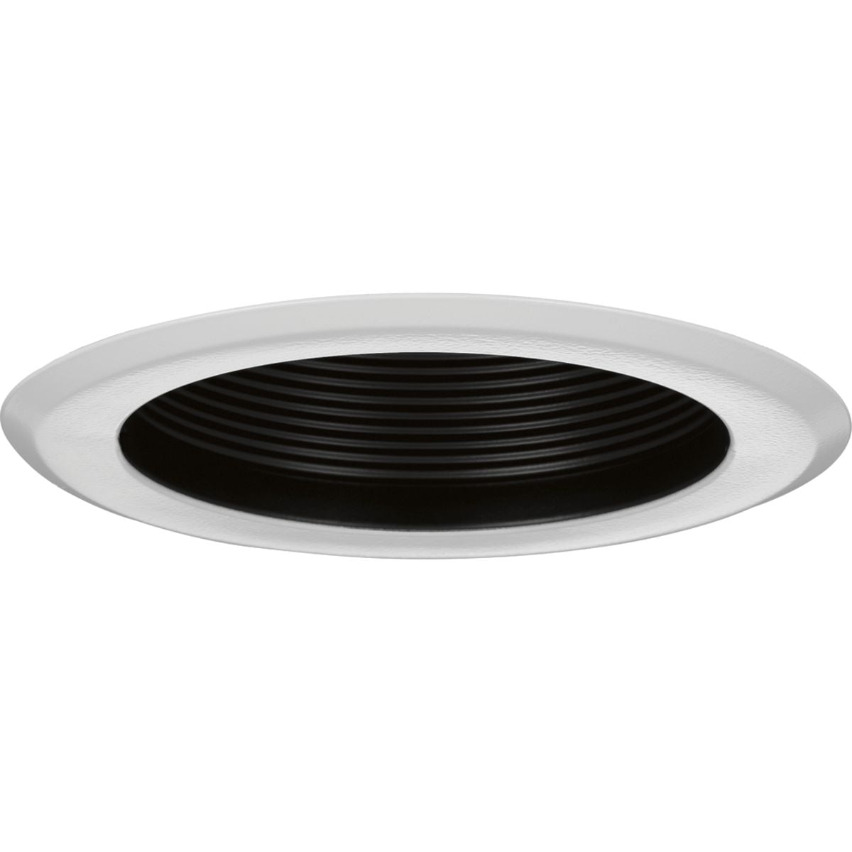 5" Black Indoor/Outdoor Step Baffle Recessed Trim