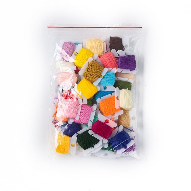 5 Bag 36 Colors Polyester Embroidery Threads for Stitch 6-Ply Embroidery Floss DIY Friendship Bracelets String Mixed Color 1mm 8m/card