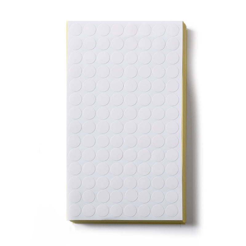 5 Bag Dot Adhesive Paper Stickers for Scrapbooking Diary Planner Envelope & Notebooks Round White 10mm 112pcs/sheet 68 sheets/bag 7616pcs/bag