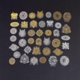 thumbnail image 1 of 5 Bag Waterproof Plastic Adhesive Stickers DIY Scrapbook Decorative Material Sticker for DIY Project Diaries and Art Supplies Mixed Color Mixed Patterns 22~42.5x26.5~42.5x0.1mm 40pcs/Bag 5bags, 1 of 4