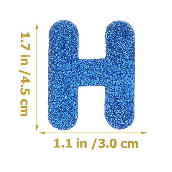 5 Bags Glitter Alphabet Sticker Decorative Decals Letter Sticker Self-adhesive Sticker