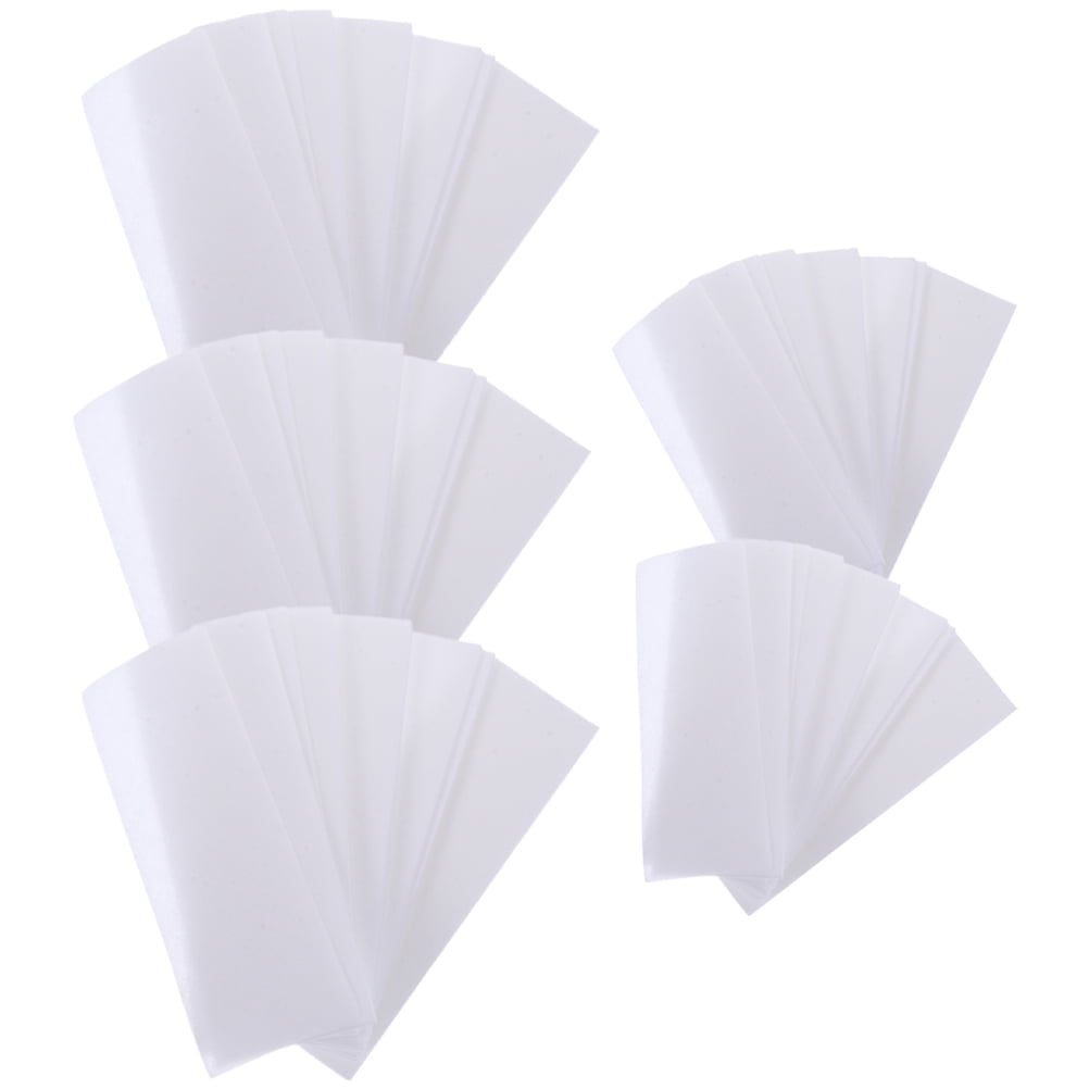 5 Bags Waxing Paper Strips Wax Paper Stencil Double Sided White Non ...