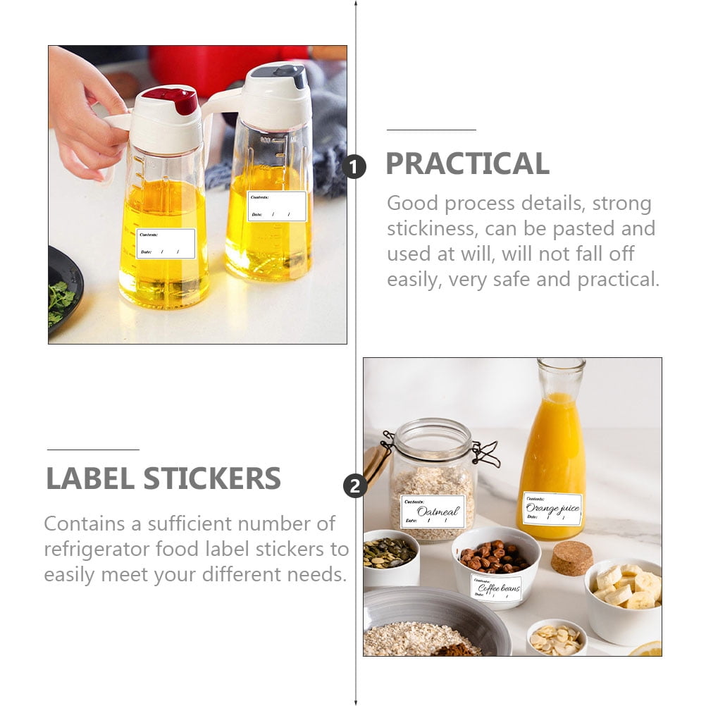 5 Bags of Kitchen Pantry Labels Food Containers Stickers Food Jars Date