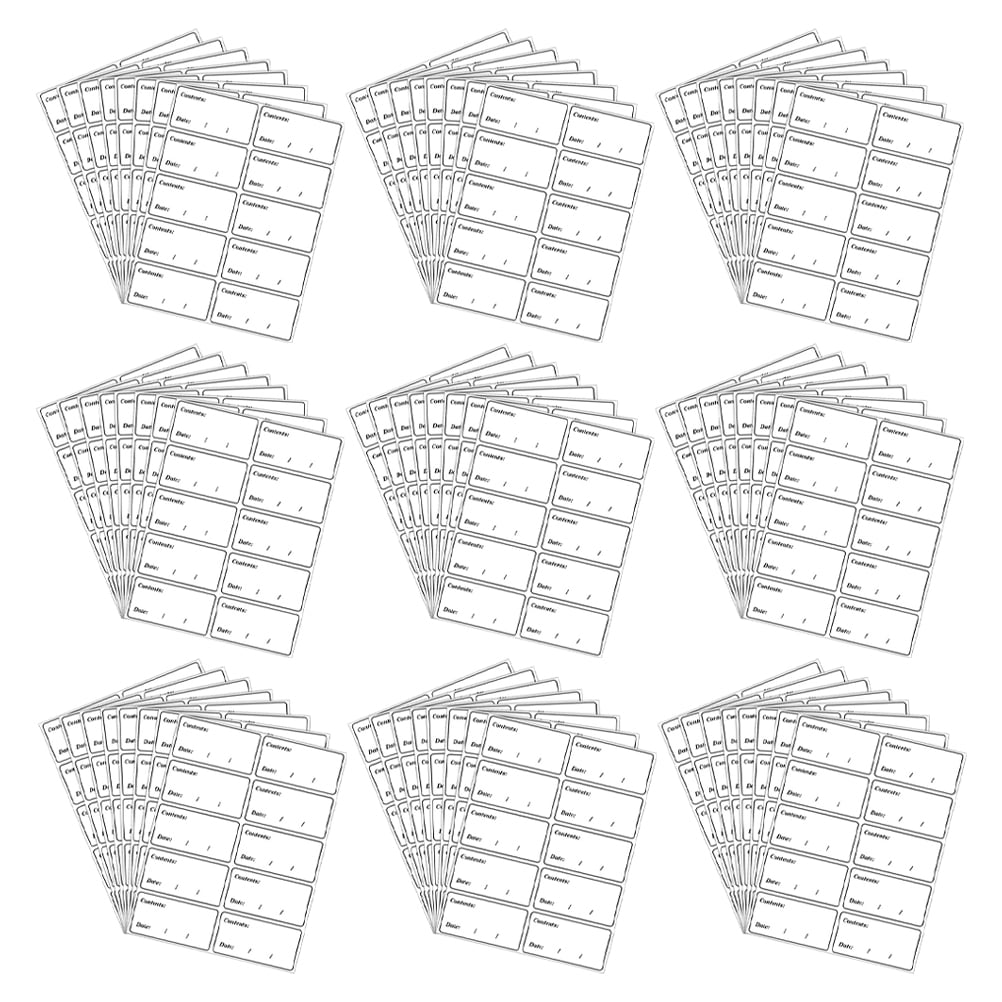 5 Bags of Kitchen Pantry Labels Food Containers Stickers Food Jars Date