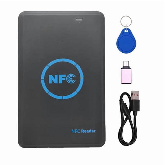 5-Band NFC Smart Chip Reader/Writer+1XCUID Keychain 125K 13.56M Copier HID Duplicator Tag Clone ID IC Keychain Key Copy