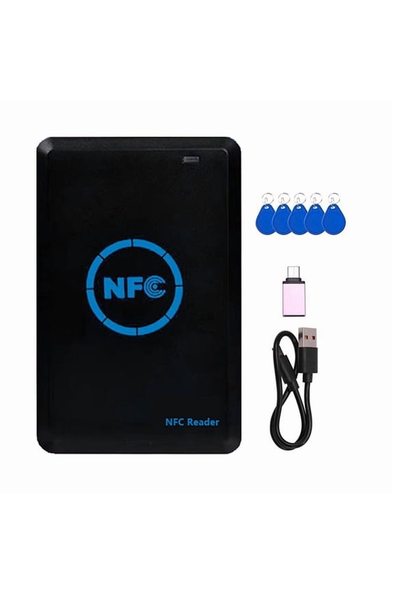 5-Band NFC Smart Chip Reader/Writer+5XUID Keychain 125K 13.56M Copier HID Duplicator Tag Clone ID IC Keychain Key Copy