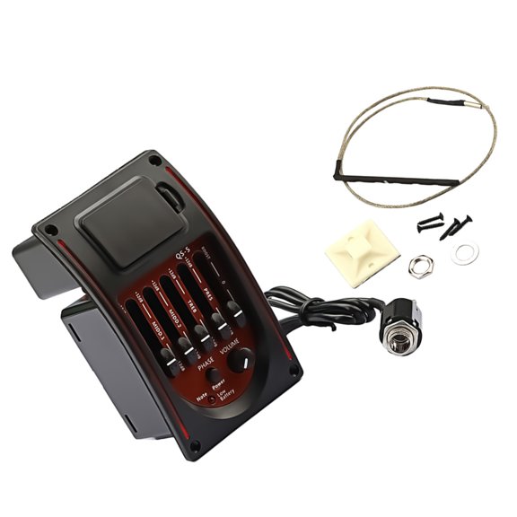 5-Band Tone Controls Equalizers Tuner Replacement PreWired Preamp Folk Guitar Preamp Equalizers Guitar Parts