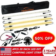 5-Bar LED Lights Kit Camping Light Bar 12V Garage Lights Luces Led Magnetic Light Gadgets for Men Waterproof IP67 2 Bar Amber 3 Bar White