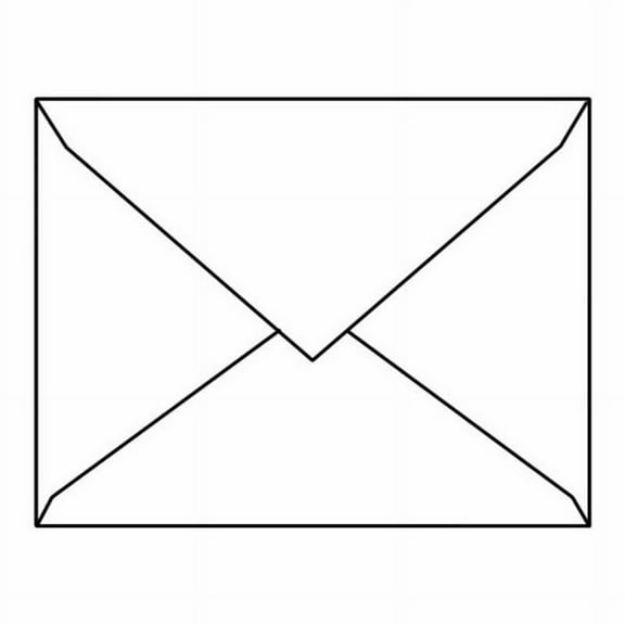 #5 Baronial Envelopes, 4-1/8" x 5-5/8" 28# Bright White (98% Brightness), Diagonal Seam, Pointed Flaps Down (Box of 250)