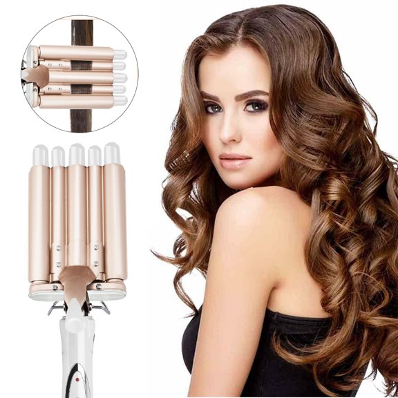 5 Barrel Curling Iron,Hair Waver,Ceramic Curling Iron,with ​LCD Temperature Display