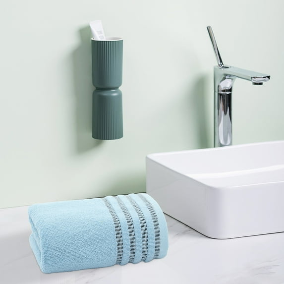 Under $5 Bath Towels, 100% Cotton Towels Large Towel for Sports Elongated Enlarged Thickened Absorbant Quickdry & Lightweight Large Bath Towels 30 X 14Inches