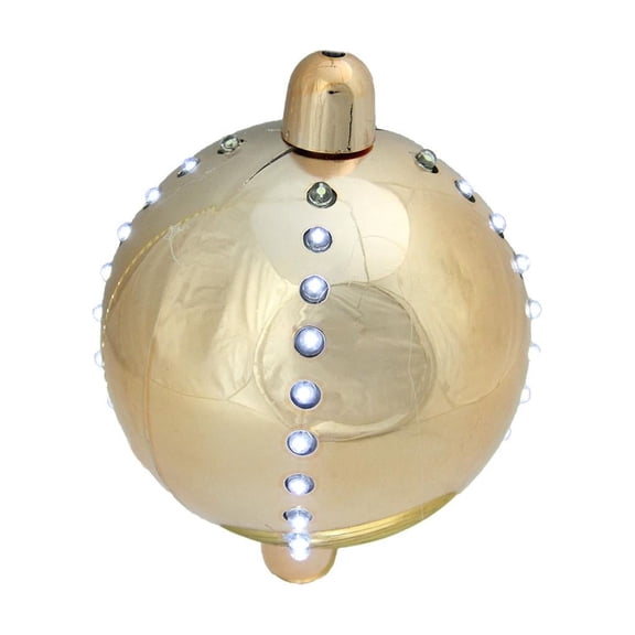 5" Battery Operated LED Lighted Cascading Copper Gold Sphere Christmas Ball Decoration