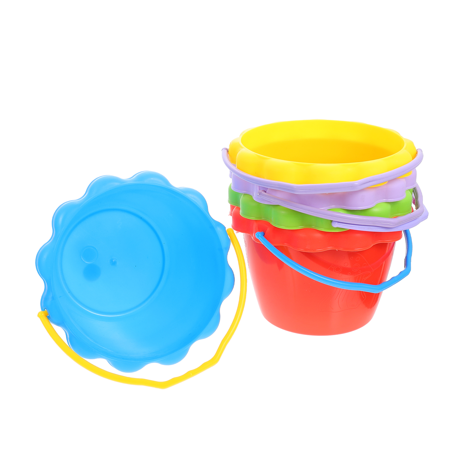5 Beach Pails Sand Buckets Beach Beach Bucket Small Water Buckets with