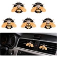 thumbnail image 1 of 5 Beehive Car Decorations, Shiny Air Freshener Vent Clips Car Accessories Decoration for Refillable Outlet Diffuser, Suitable for Most Cars (Bee), 1 of 5