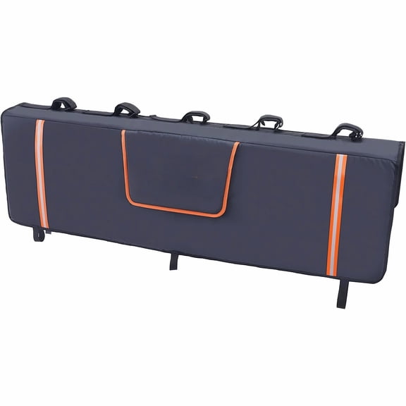 5-Bike Tailgate Pad 53-inch Truck Bed Protector - Pickup Truck Bike Rack for Transport, Waterproof Cargo Pad with Storage