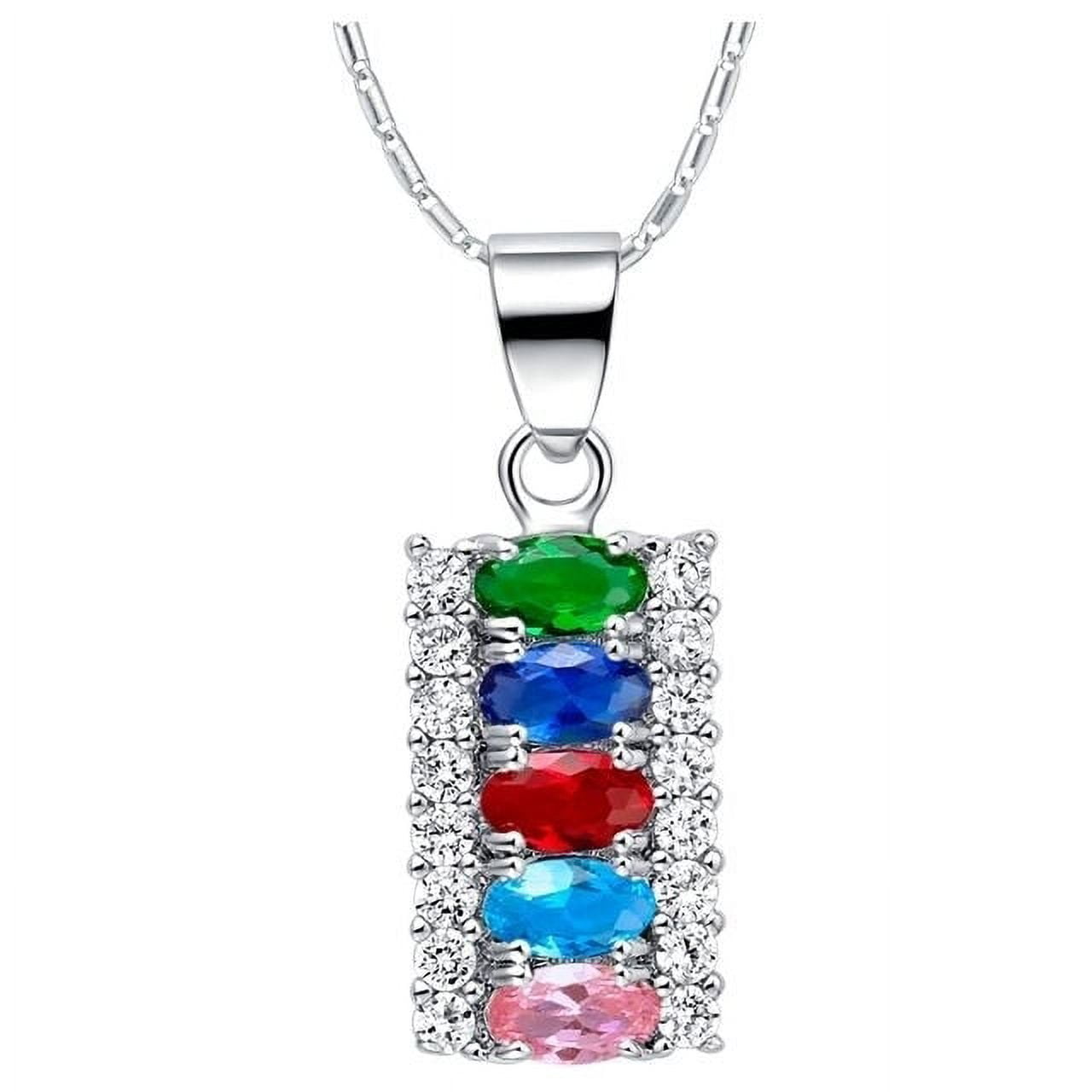 Mothers birthstone necklace best sale walmart