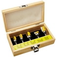 thumbnail image 1 of 5 Bit Pattern/Template Flush Trim Router Bit Set - 1/4" Shank - Yonico 14525q, 1 of 4