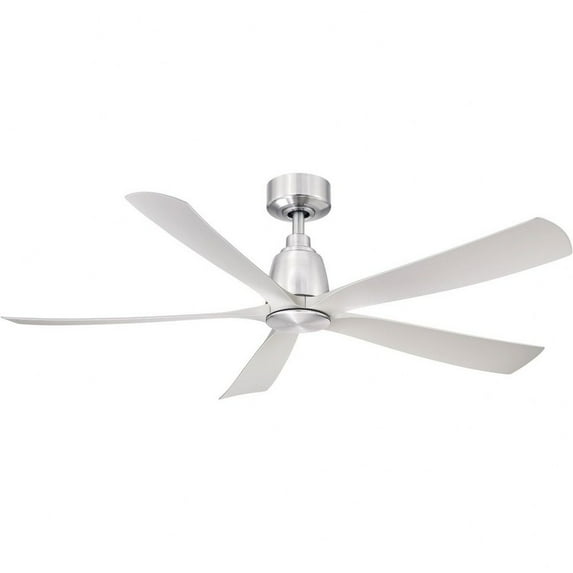 5 Blade Ceiling Fan-13.78 Inches Tall And 52 Inches Wide-Brushed Nickel Finish-Brushed Nickel Blade Color Fanimation Fans Fpd5534bn