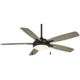 thumbnail image 1 of 5 Blade Ceiling Fan With Light Kit-15.25 Inches Tall And 54 Inches Wide Minka Aire Fans F534l-Cl/Sg, 1 of 6