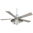 thumbnail image 1 of 5 Blade Ceiling Fan With Light Kit-23.75 Inches Tall And 54 Inches Wide-Galvanized Finish Minka Aire Fans F582l-Gl, 1 of 5