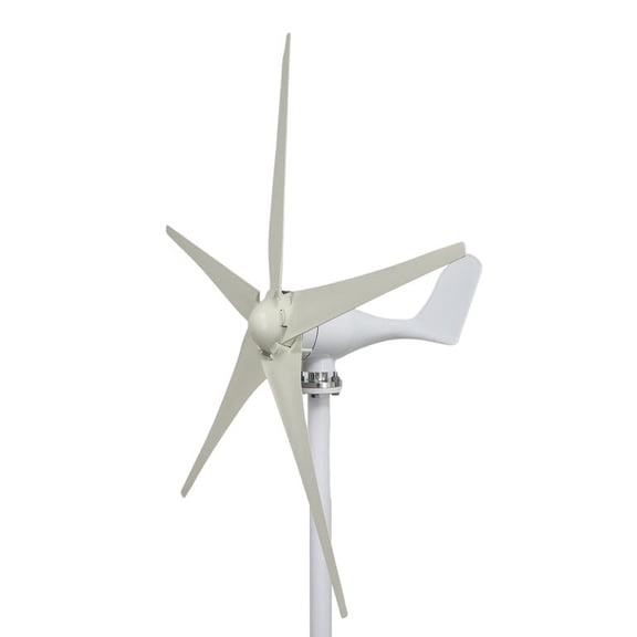 5 Blade Wind Power Generator 1200W, Weather-Resistant Wind Turbine with Anti-UV Coating, 800RPM Rated Speed, for Factory Home Use, 45 x 25 x 21 Inch