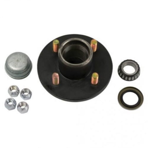 5 Bolt Trailer Hub Kit - 4-1/2" Bolt Circle 1-1/16" Inner and Outer Bearings