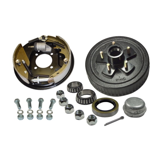 5-Bolt on 5 Inch Bolt Circle - 10 Inch Hub/Drum With Hydraulic Brake Assembly - Drivers Side
