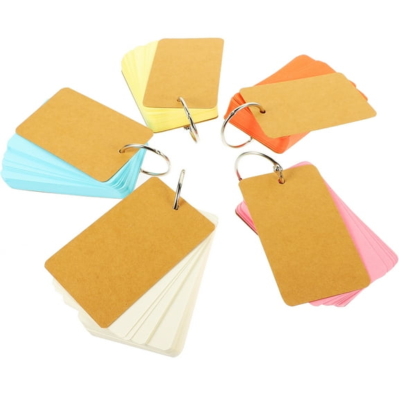 Raindrops Writing Cards Set of 5, English Travel Note Cards 3.54x2.20x0.67in for Journaling and Messages