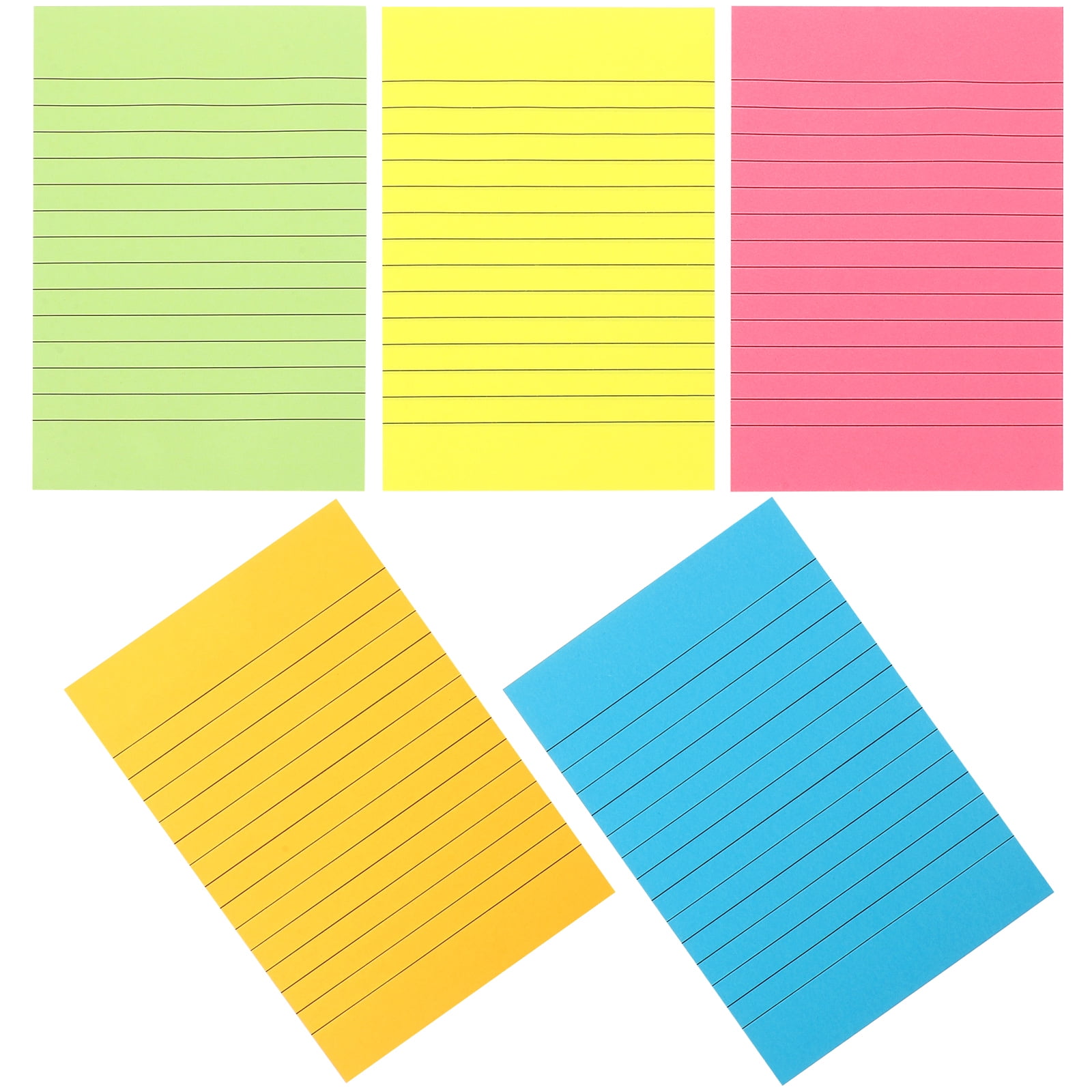 5 Books Sticky Notes Office Stickers Memo Pads Lattice Chaiers