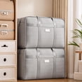 thumbnail image 1 of Under $5 Boovnll Clothes Storage, Large Capacity Foldable Thicken Non-Woven Storage Bags with Reinforced Handles & Zippers for Home, Clothing, Blanket, Comforters, Storage and Organization, 1 of 9