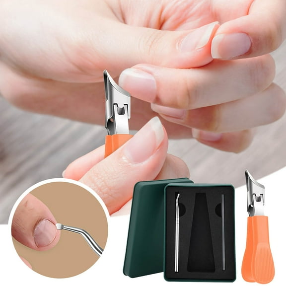 Under $5 Boovnll Toenail Clippers, 3Pcs Kit Heavy Duty Wide Opening Slanted Toe Nail Clippers for Men Women Fingernail & Toenail Ingrown Nails Home Bedroom, Nail Clippers